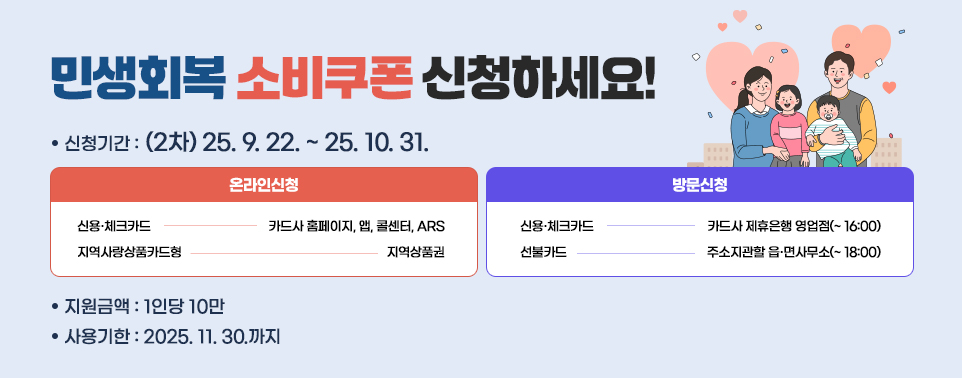 민생회복 소비쿠폰