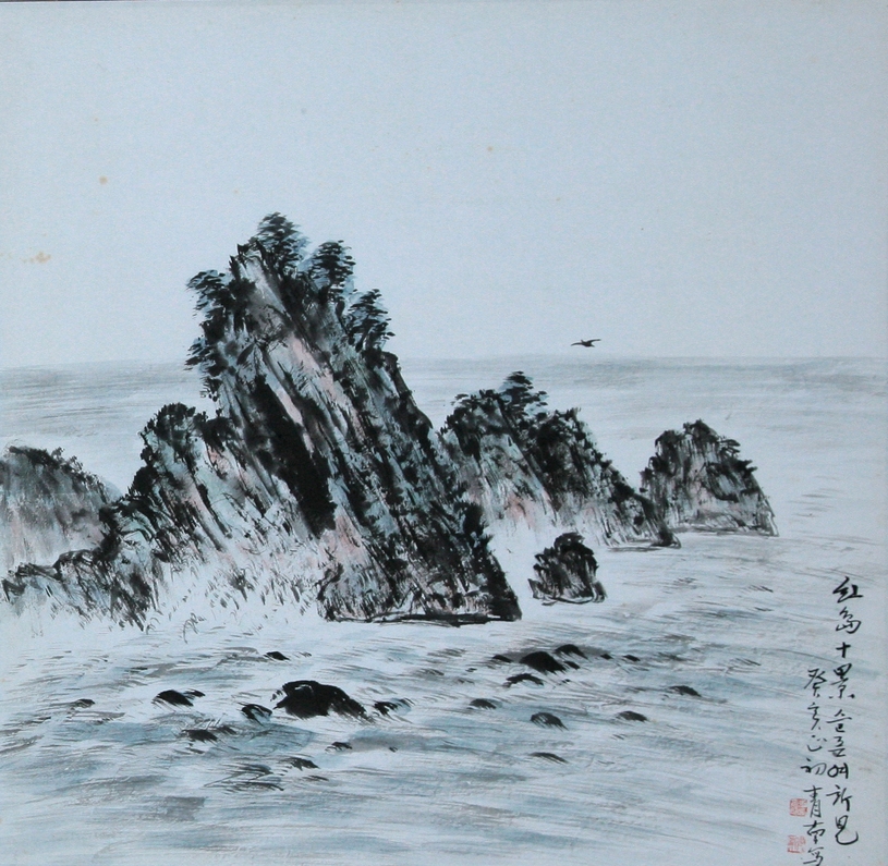 262. 홍도10경 병풍 1