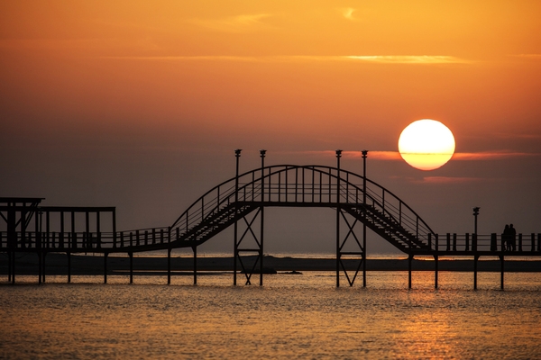 증도 짱뚱어다리일몰 1