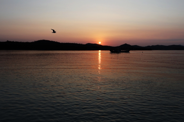 지도 송도항 일몰 4