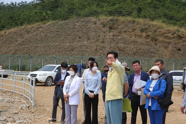 2022.06.16 도초면 저수지 공사현장방문 1