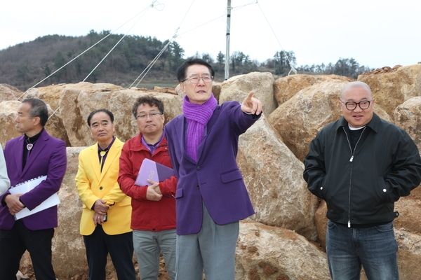 2025.03.15._ 암태면 암석정원 현장점검 1