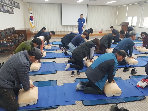 신안군, 구조 및 응급처치 교육 실시..