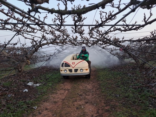 신안군, 배 재배농가 과수화상병 사전 약제방제 당부..